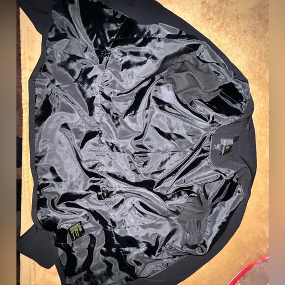 Worthington Rayon Blazer Black Fitted Button Closure Womens Size 8 - Picture 5 of 10